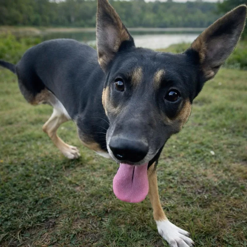 A young medium-sized male German Shepherd Dog dog named Dj for adoption in Wills Point, TX