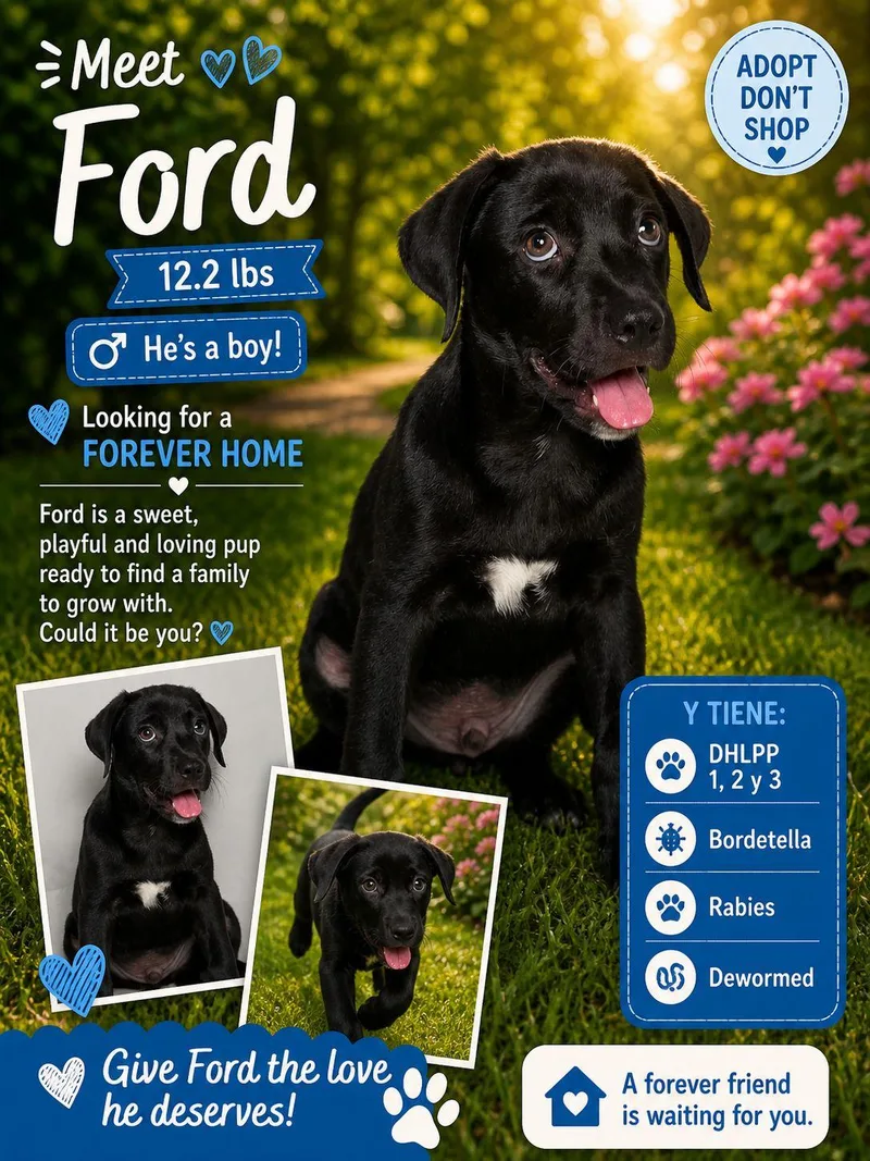 A baby medium-sized male Retriever dog named Ford for adoption in Jenkintown, PA