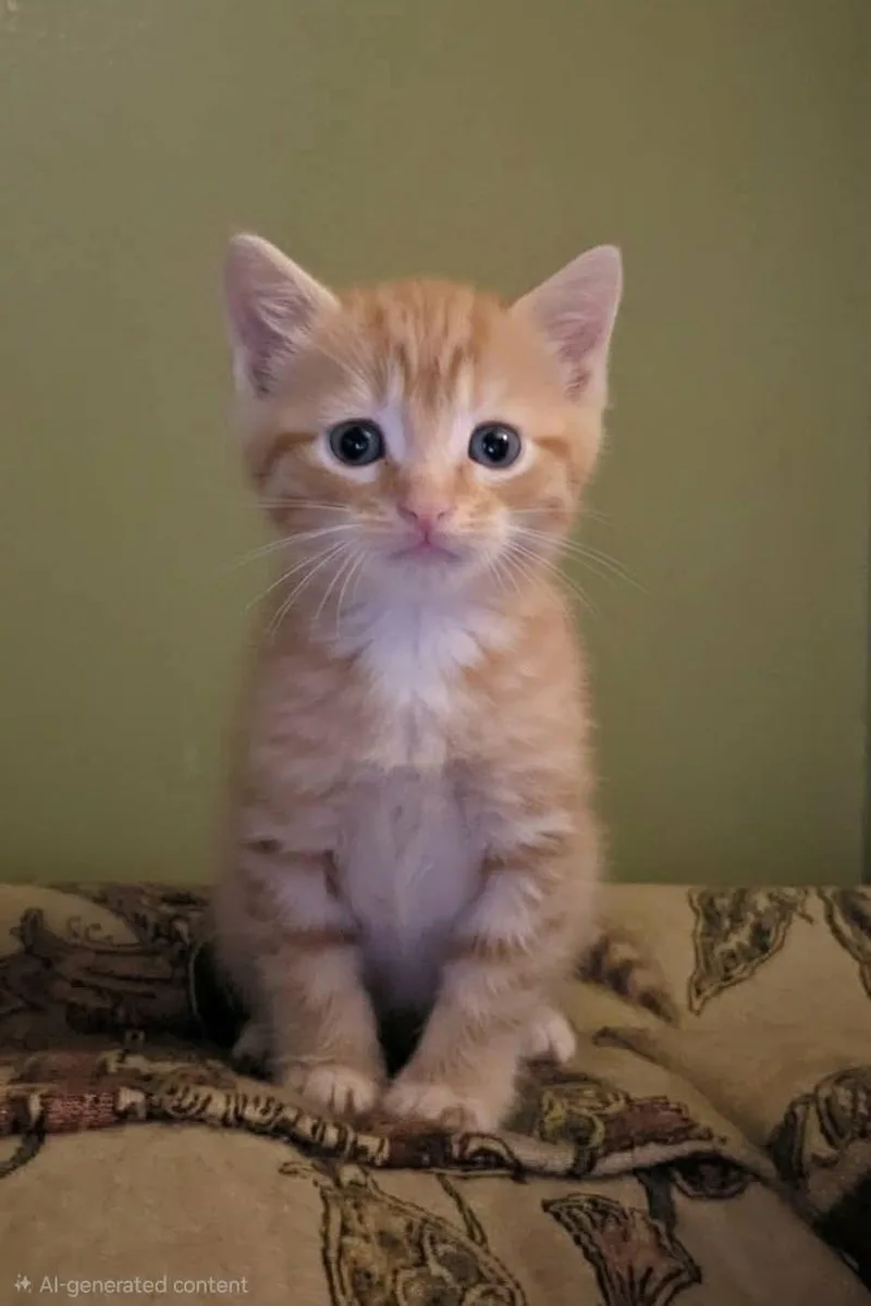 A baby medium-sized male Orange / Red Domestic Short Hair cat named Berk for adoption in Johnson City, TN