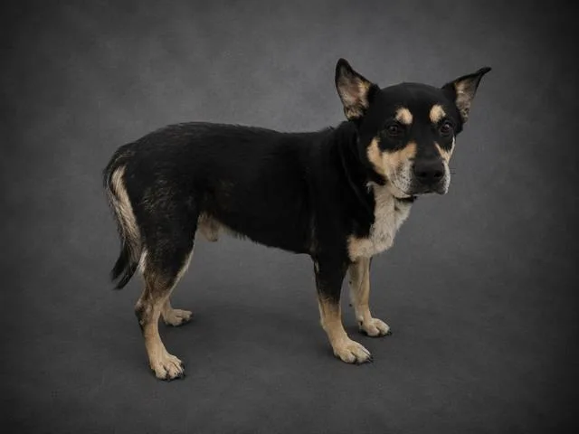An adult small-sized male Australian Kelpie dog named Mako for adoption in Winter Haven, FL