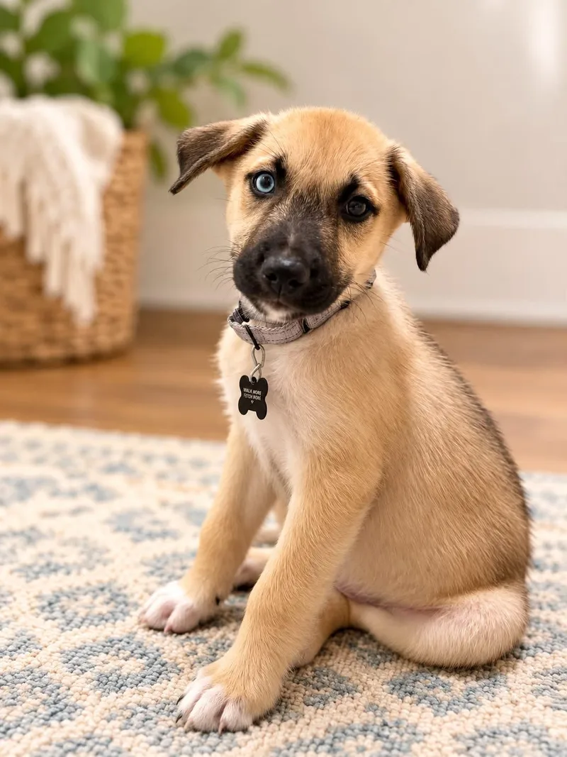 A baby medium-sized male Husky dog named Derek Shepherd for adoption in Houston, TX