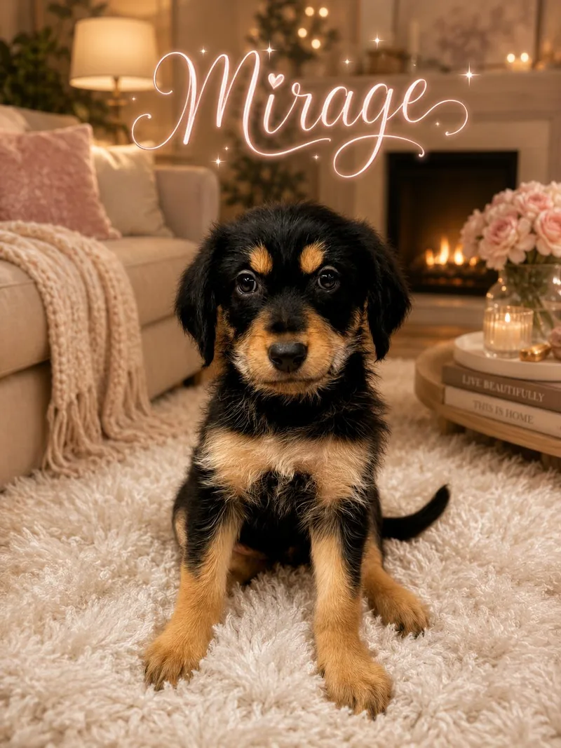 A baby medium-sized female Golden Retriever dog named Mirage for adoption in Orange, CA