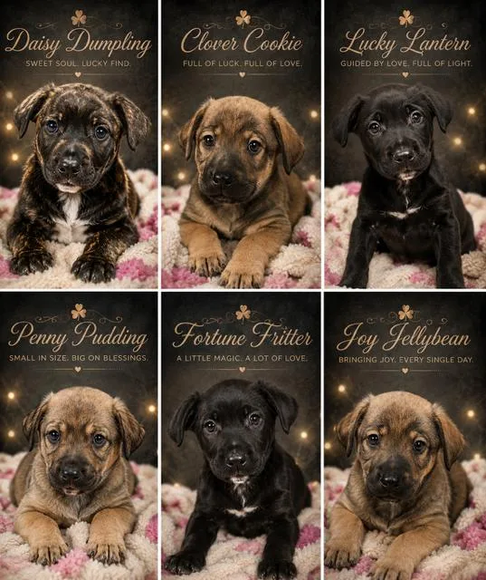 A young medium-sized female Bicolor Mixed Breed dog named Puppies for adoption in Farmington, MO