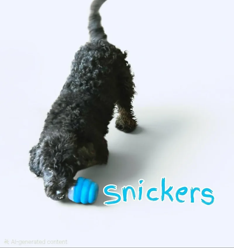 A young small-sized male Black Mixed Breed dog named Snickers for adoption in Toledo, OH