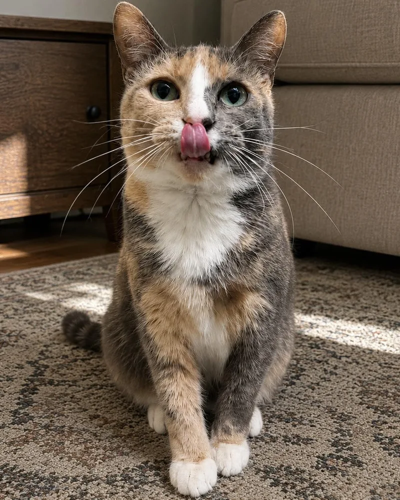 An adult medium-sized female Dilute Calico Domestic Short Hair cat named Lani for adoption in Sioux Falls, SD
