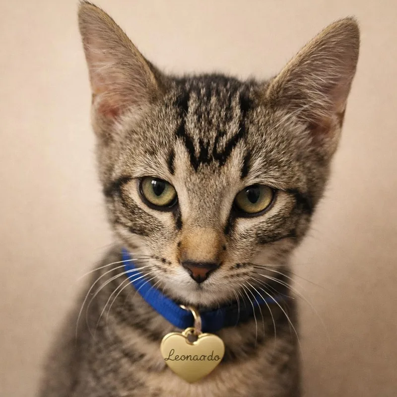 A baby small-sized male Brown / Chocolate Domestic Short Hair cat named Leonardo for adoption in Hannibal, MO