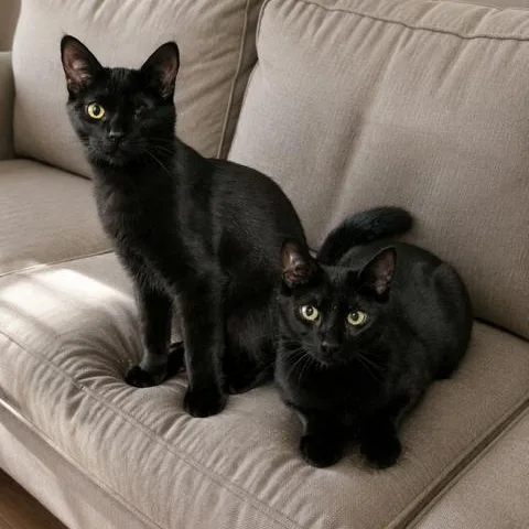 A young medium-sized male Domestic Short Hair cat named Morris & Monte for adoption in Honeoye, NY