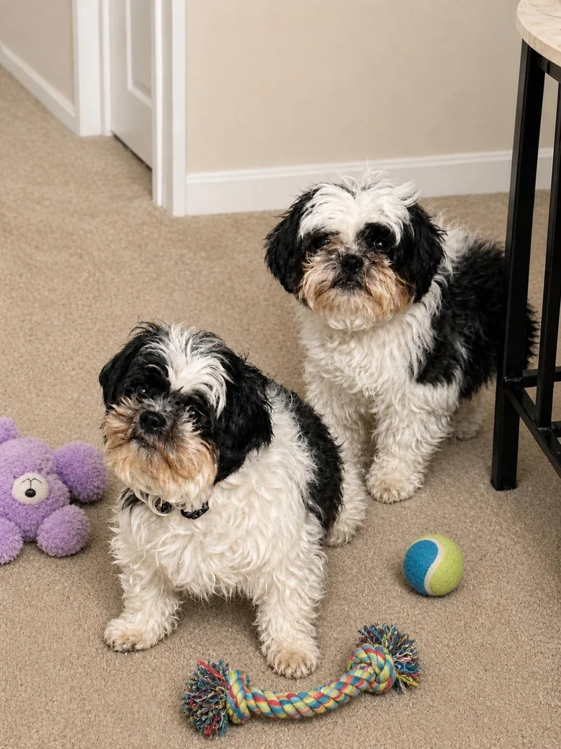 A young small-sized male Black Shih Tzu dog named Rory And Roderick for adoption in Crompond, NY
