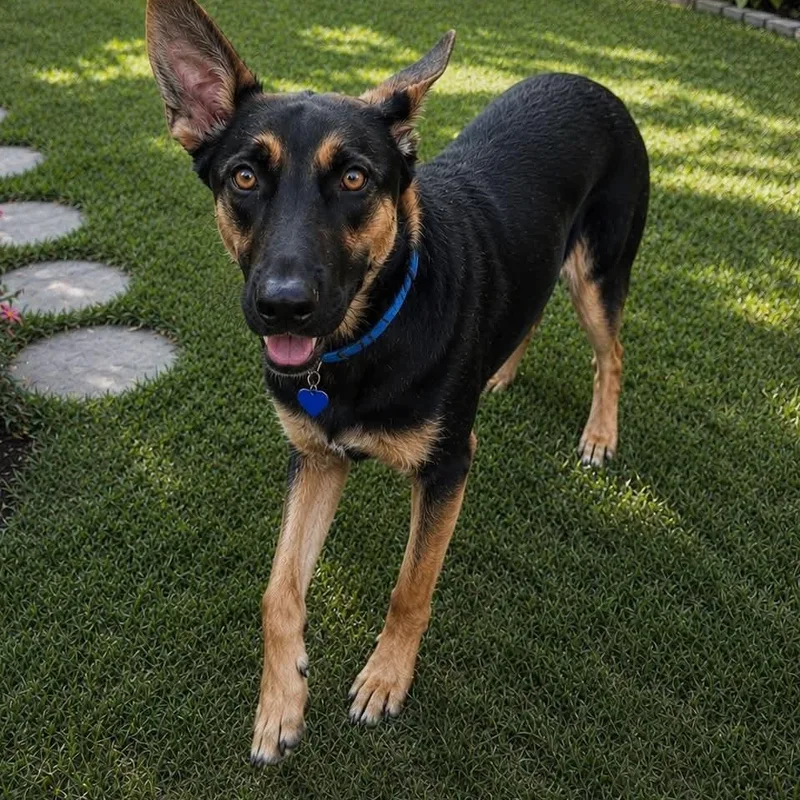 A young medium-sized male German Shepherd Dog dog named Kai Gs for adoption in Allen, TX