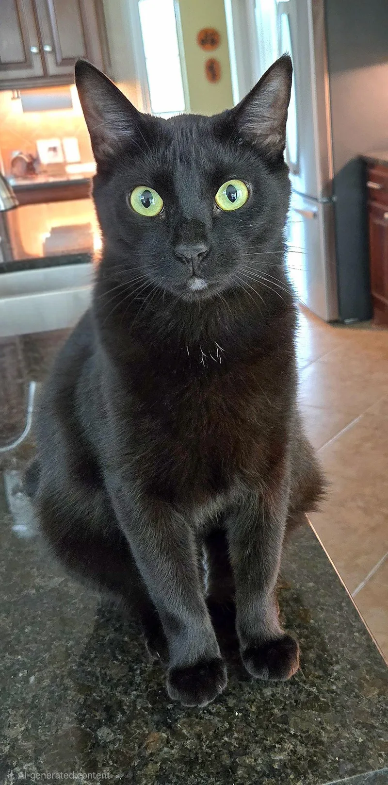 A young large-sized male Black Domestic Short Hair cat named Dexter for adoption in Houston, TX