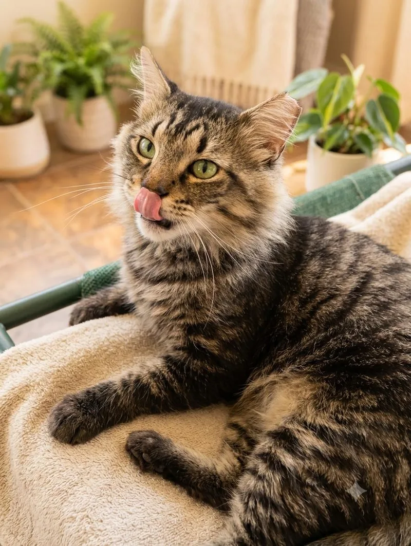 An adult large-sized male Maine Coon cat named Atlanta for adoption in Fort Myers, FL