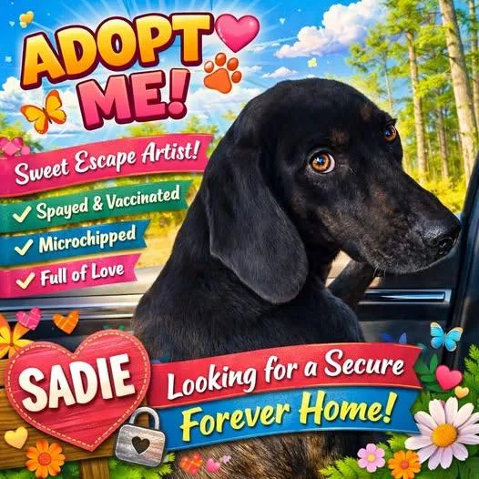 An adult medium-sized female Bicolor Dachshund dog named Sadie for adoption in Corinth, MS