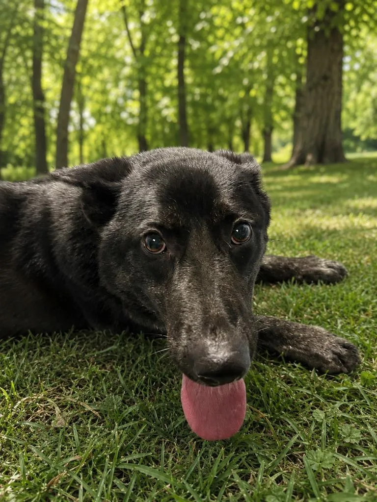 A young large-sized female German Shepherd Dog dog named Francesca for adoption in Detroit, MI