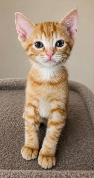 A baby medium-sized male Orange / Red Domestic Short Hair cat named Dr Alan Grant for adoption in Battle Creek, MI