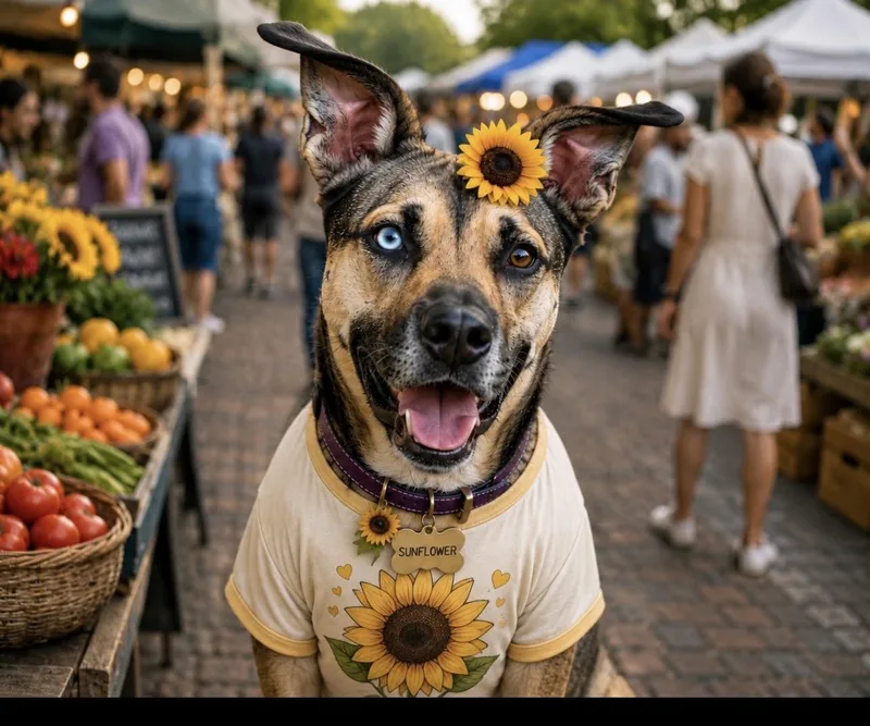 An adult medium-sized female Bicolor German Shepherd Dog named Sunflower for adoption in CUMMING, GA