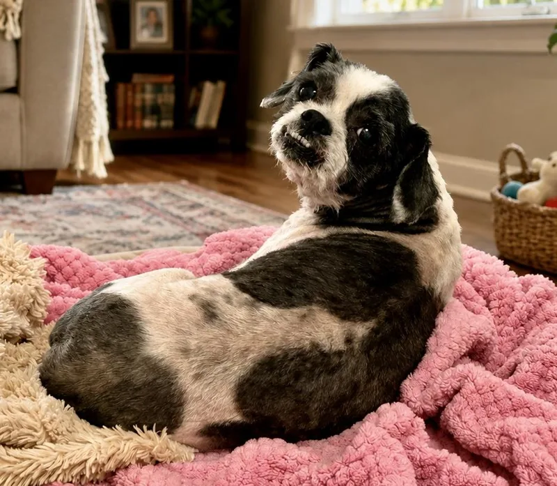 A young small-sized male Black Shih Tzu dog named Bentley for adoption in Tifton, GA