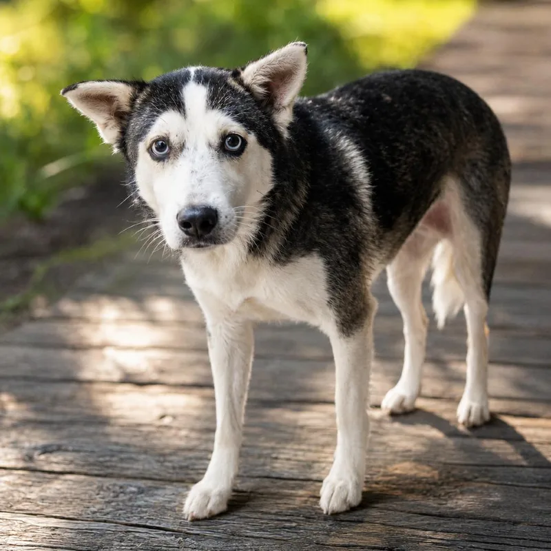 An adult medium-sized female Mixed Breed dog named Stormy for adoption in Henderson, KY