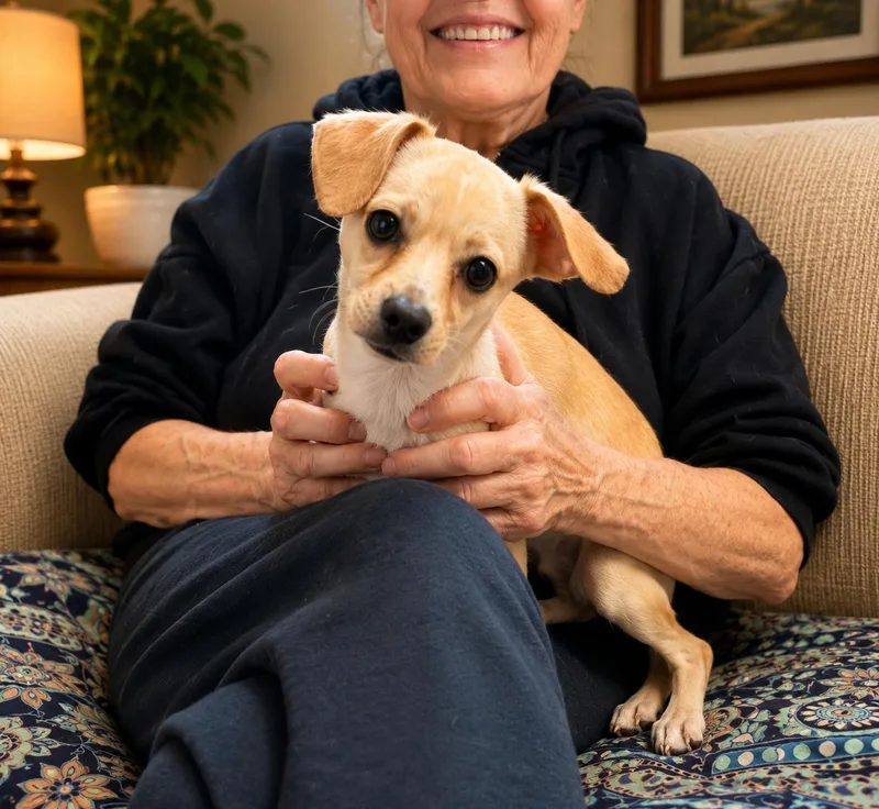 A young small-sized male Yellow / Tan / Blond / Fawn Chihuahua dog named Coconut for adoption in Long Beach, NY