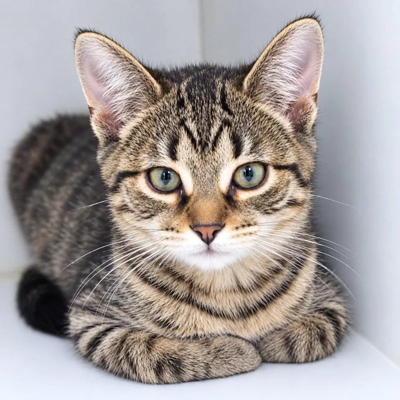A baby small-sized female Domestic Short Hair cat named Piper for adoption in Walnutport, PA