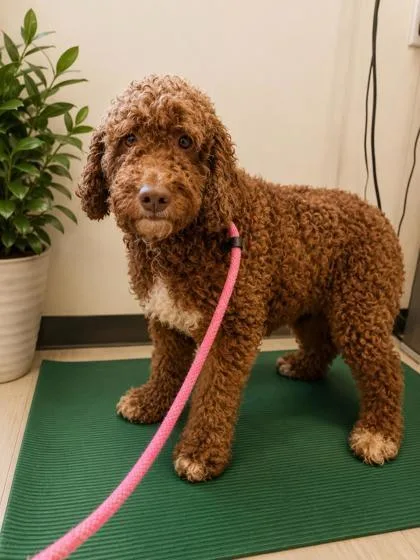 An adult medium-sized female Standard Poodle dog named Vanilla for adoption in Malvern, PA