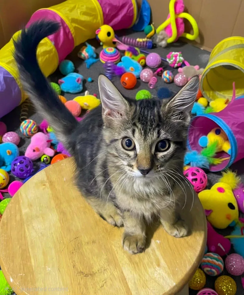 A young medium-sized female Domestic Short Hair cat named Jane for adoption in St. Cloud, FL