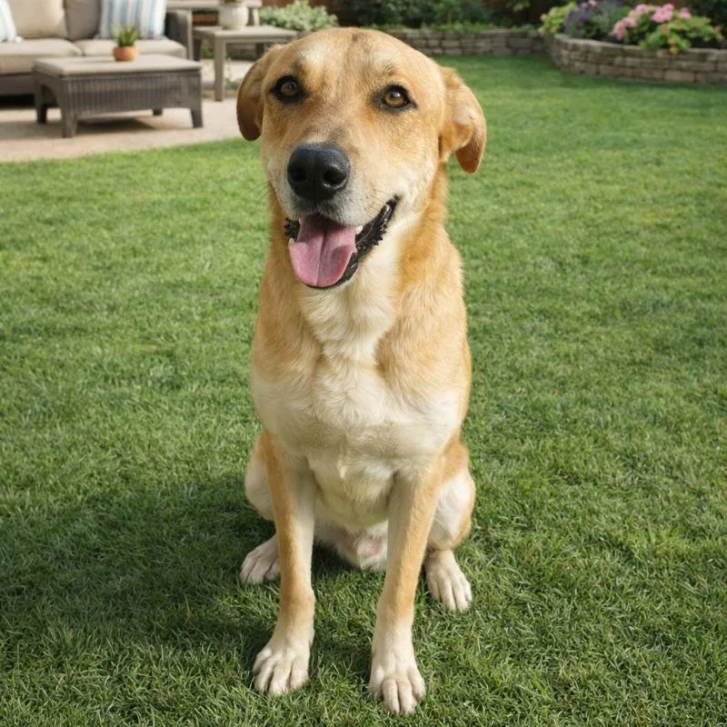 A young large-sized male Golden Yellow Labrador Retriever dog named Gabriel for adoption in las vegas, NV