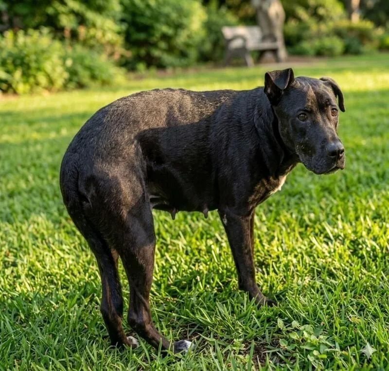 A young medium-sized female Labrador Retriever dog named Mama Missy for adoption in Houston, TX