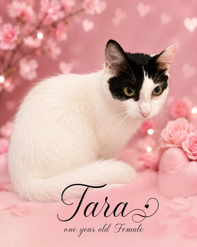 An adult medium-sized female White Domestic Medium Hair cat named Tara for adoption in Reno, NV