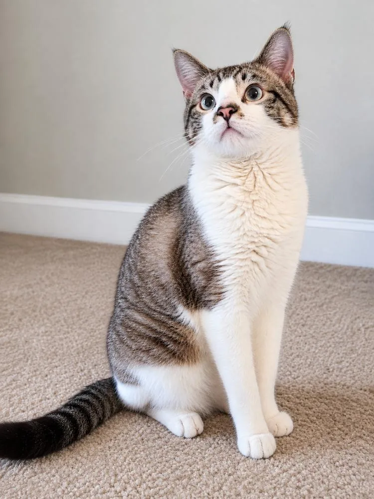 An adult medium-sized male Gray & White Domestic Short Hair cat named Charles for adoption in Homer Glen, IL