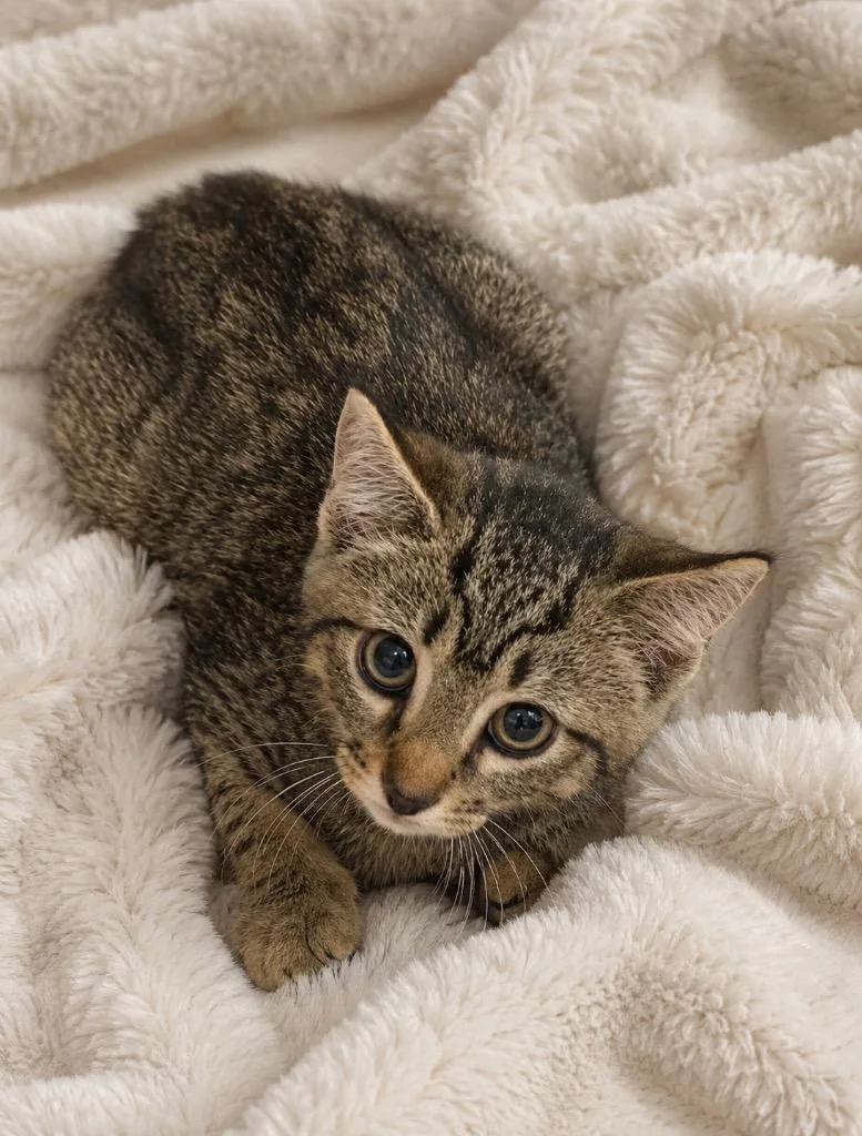 A baby small-sized male Domestic Short Hair cat named Tom for adoption in Columbia, TN