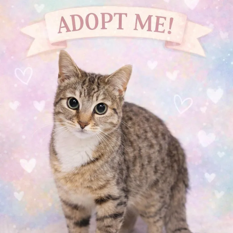A young small-sized female Brown / Chocolate Domestic Short Hair cat named Gumdrop for adoption in Pasadena , MD