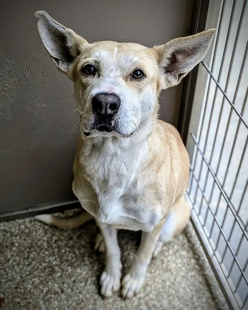 An adult large-sized female German Shepherd Dog dog named Fae for adoption in Clyde, NC