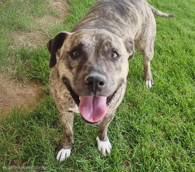 An adult medium-sized female Pit Bull Terrier dog named Reina for adoption in Albuquerque, NM