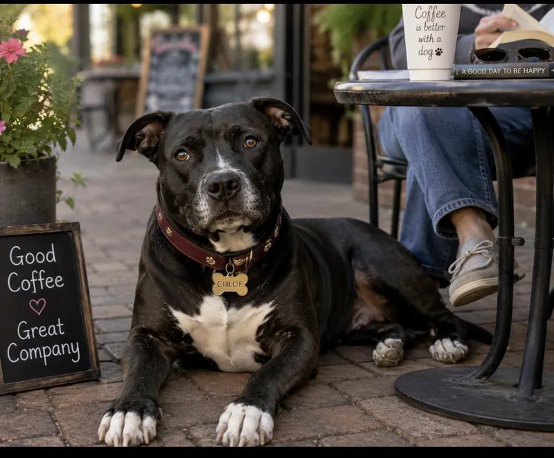An adult large-sized female American Staffordshire Terrier dog named Chloe for adoption in CUMMING, GA