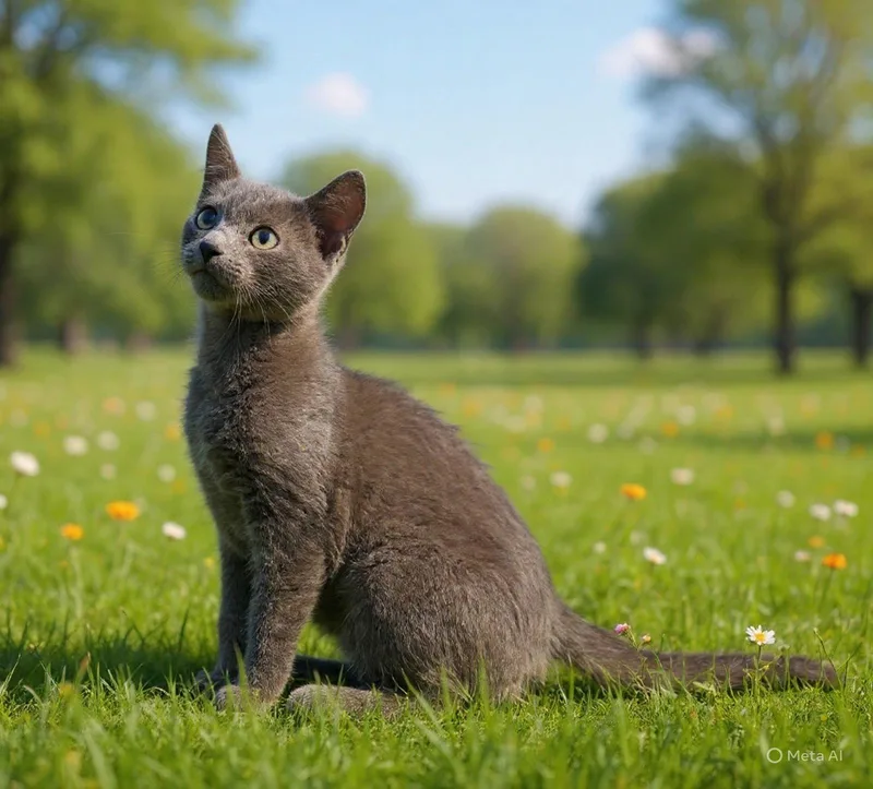 A baby medium-sized male Gray / Blue / Silver Domestic Short Hair cat named Samson for adoption in Talladega, AL