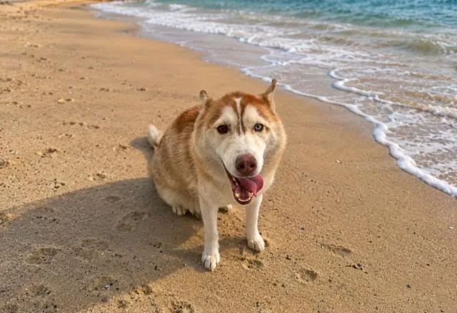 A young medium-sized female Siberian Husky dog named Lulu for adoption in Miami, FL