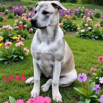A young large-sized female Shepherd dog named Leah for adoption in Spring, TX