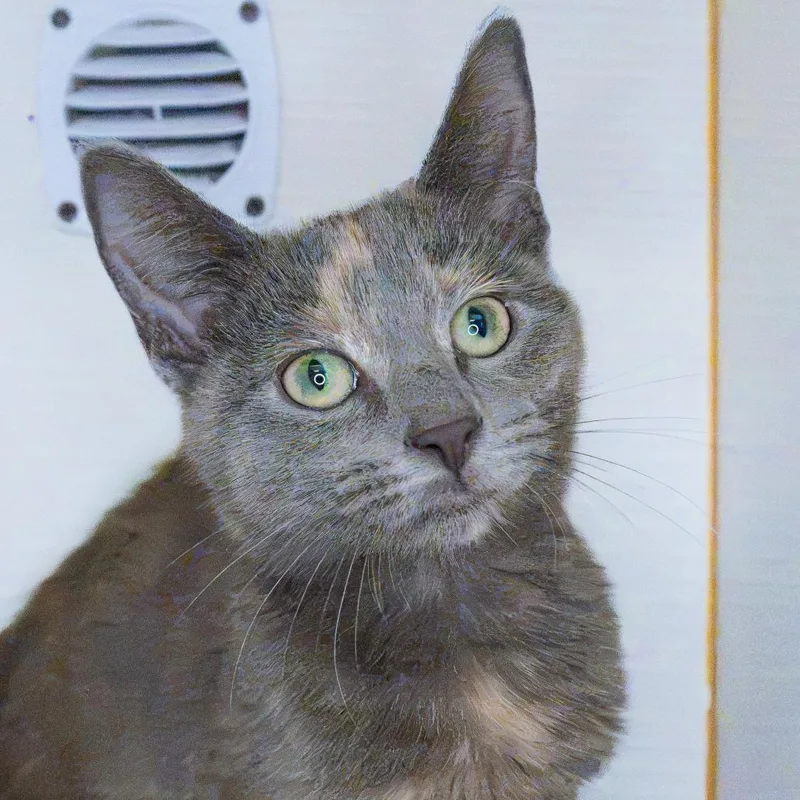 A baby small-sized female Tortoiseshell Domestic Short Hair cat named Willow for adoption in South Elgin, IL