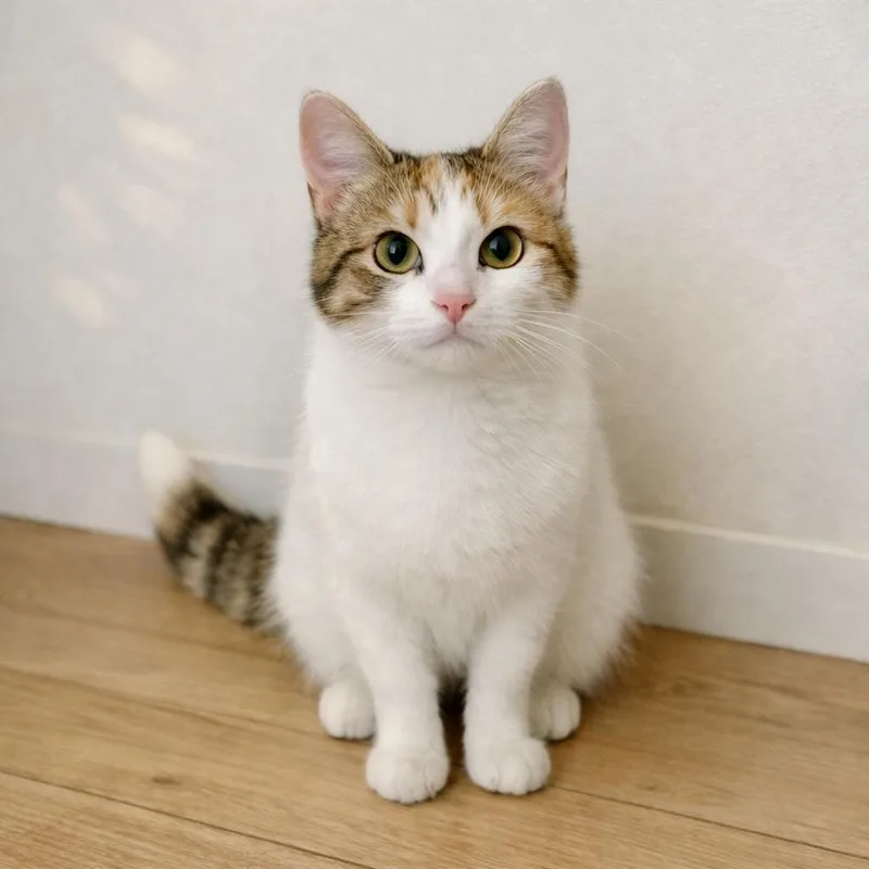A baby medium-sized female Calico cat named Daisy for adoption in Bethel, CT