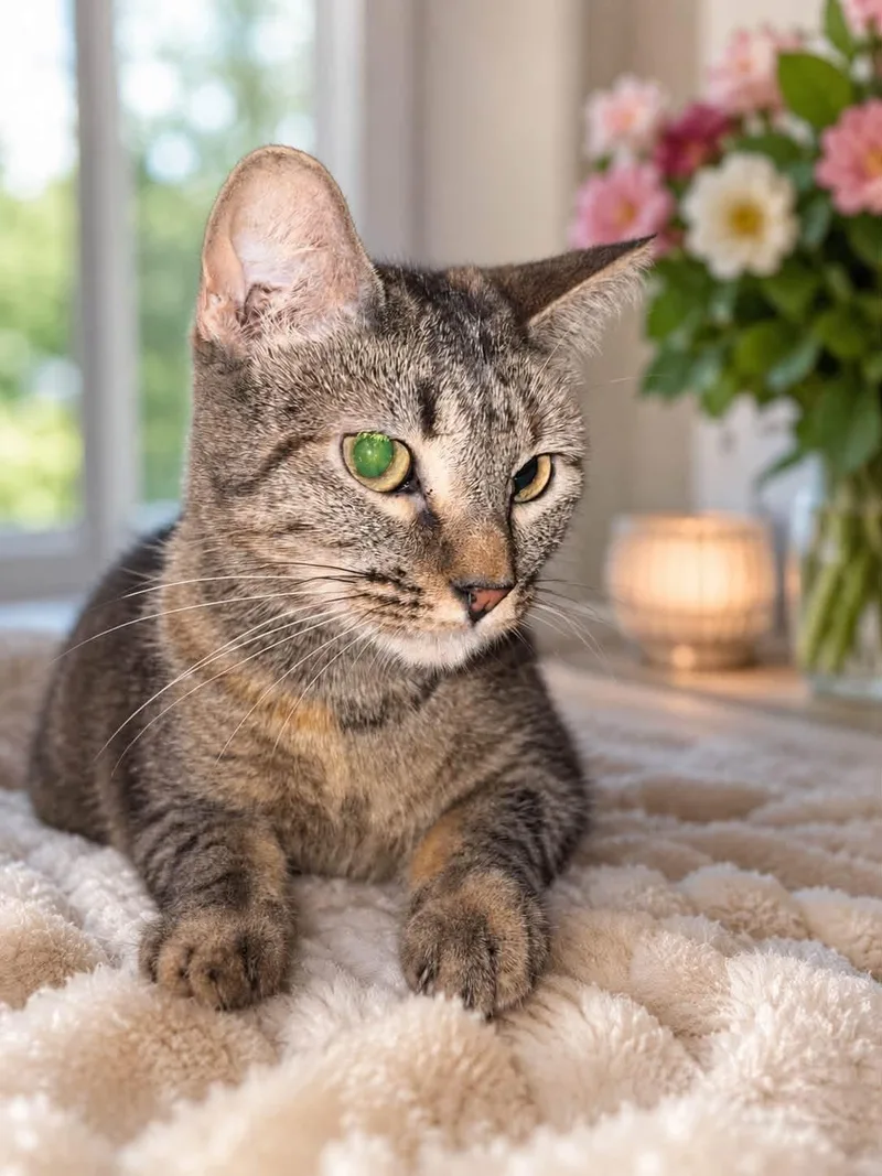 An adult large-sized female Torbie Domestic Short Hair cat named Leana for adoption in Allen, TX
