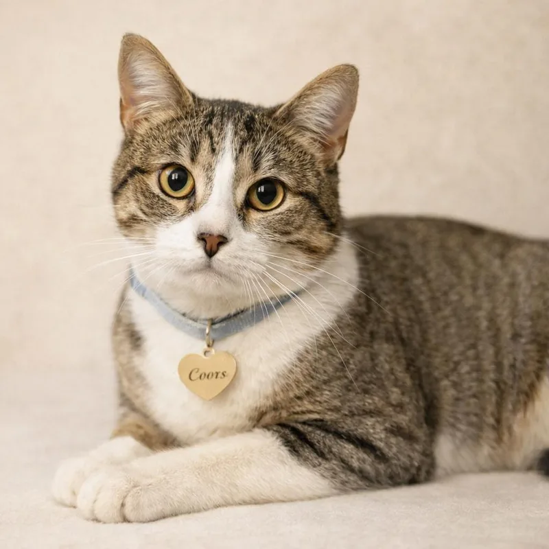 A young large-sized male Brown / Chocolate Domestic Short Hair cat named Coors for adoption in Hannibal, MO