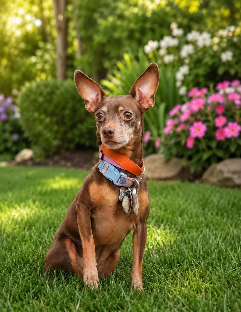 A senior small-sized female Brown / Chocolate Chihuahua dog named Harley for adoption in Jefferson Hills, PA