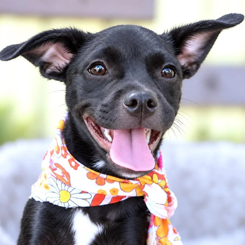 A baby small-sized female Pug dog named Emmylou for adoption in Boerne, TX