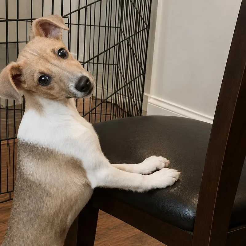 A baby small-sized male Brown / Chocolate Jack Russell Terrier dog named Romeo for adoption in Cleveland, TN