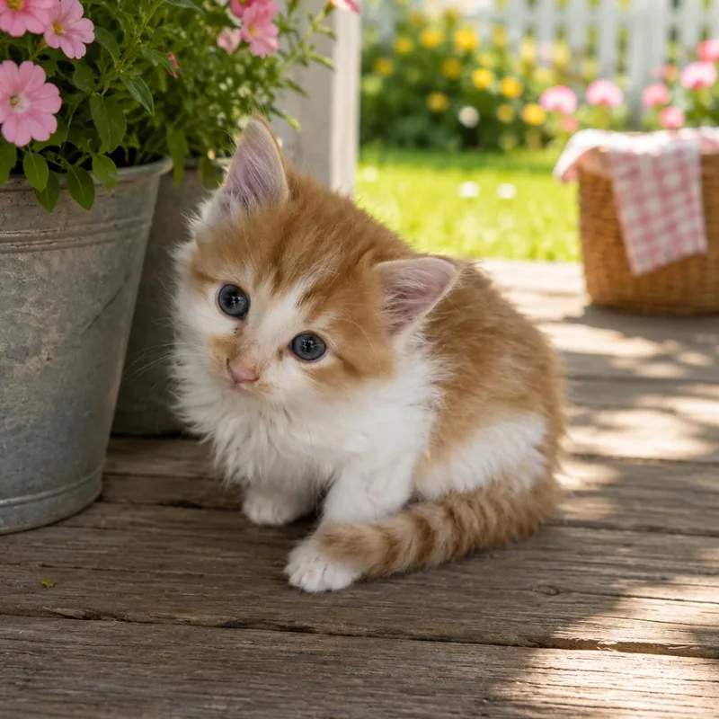 A baby small-sized male Orange / Red Domestic Long Hair cat named Jack for adoption in Walnut Cove, NC