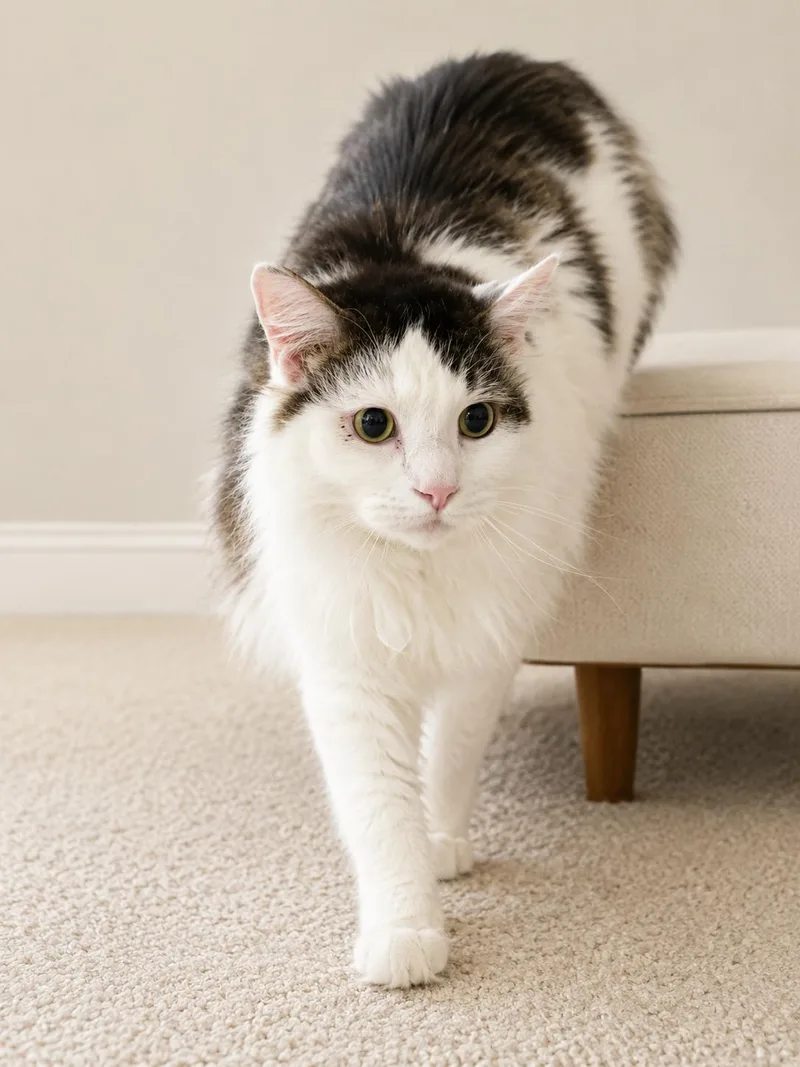 An adult extra large-sized male Domestic Short Hair cat named Storm for adoption in Lacon, IL