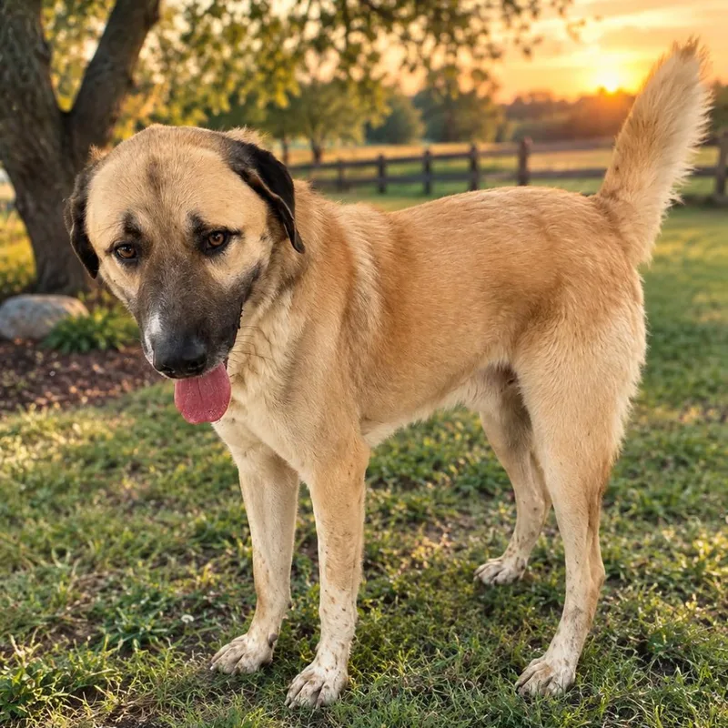 A young large-sized male Anatolian Shepherd dog named TNGCStray for adoption in Pulaski, TN