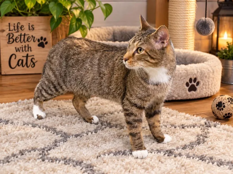 A young small-sized male Domestic Short Hair cat named Franky for adoption in Murray, KY