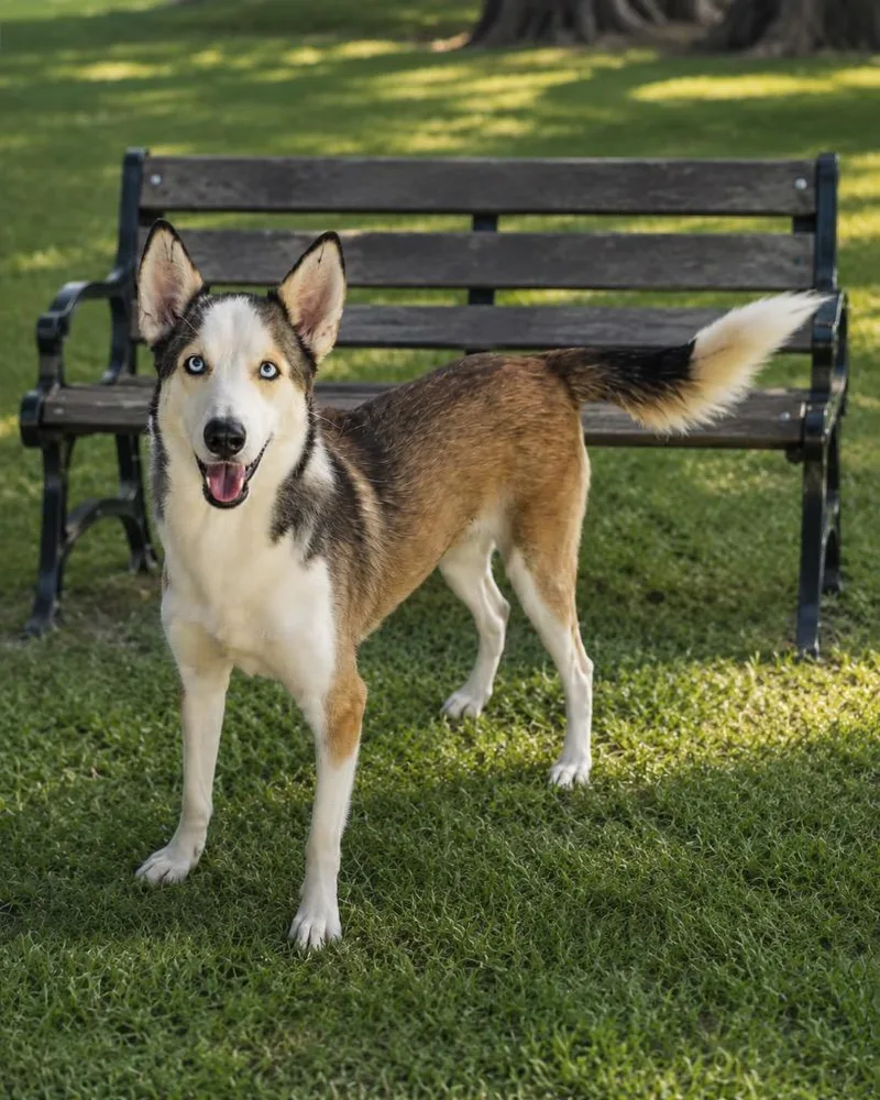 An adult medium-sized male Husky dog named Charlie for adoption in North Syracuse, NY