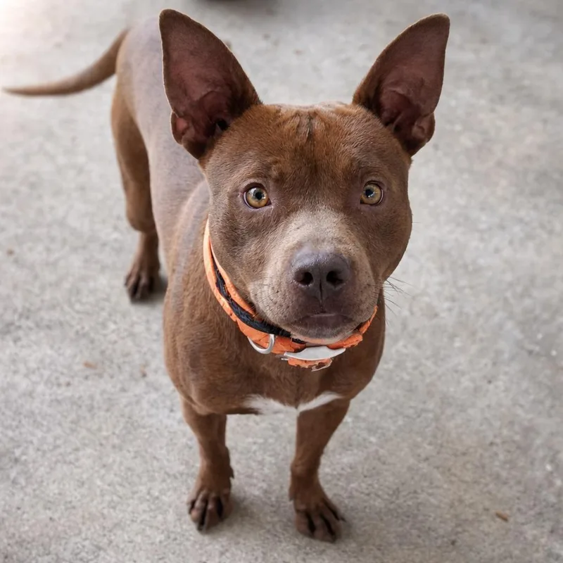 A young medium-sized male Mixed Breed dog named Mr Doctor Professorbuddy for adoption in Rome, GA